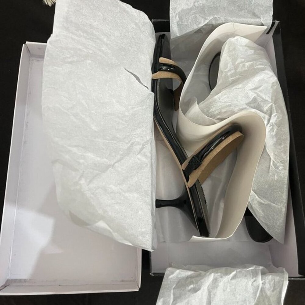Nine West Berri Patent Strappy Kitten Heel Sandals Black Women’s Size 9 NIB - Picture 7 of 8